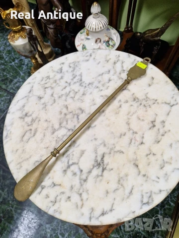 Чудесна антикварна английска бронзова обувалка , снимка 8 - Антикварни и старинни предмети - 50893629