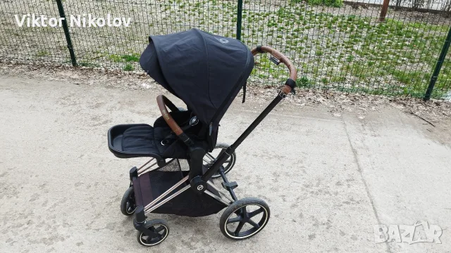 Комплект Cybex Priam 4 летен кош с поставка за чаша/шише и куки за чанта, Пловдив, снимка 3 - Детски колички - 56140270