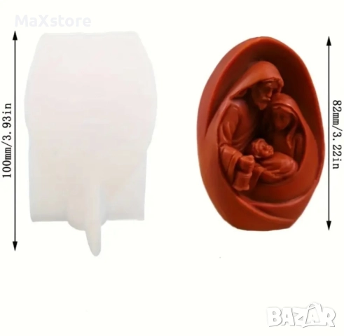 3D Свето семейство Силиконов молд форма за свещи гипс сапун смола , снимка 6 - Форми - 51986655