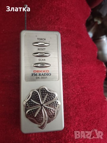 Джобно радио - транзистор с фенерче. Портативно радио, снимка 2 - Радиокасетофони, транзистори - 41734287