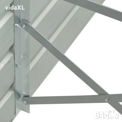 vidaXL Градинска висока леха поцинкована стомана 600x80x45 см сива, снимка 4 - Саксии и кашпи - 56147590
