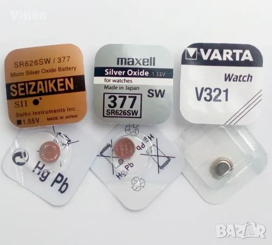 БАТЕРИЯ ЗА ЧАСОВНИК КОЛА АПАРАТИ ИГРАЧКИ.БАТЕРИИ LR SR626 SW CR SR AG1 364 621 377 626 371 921 395, снимка 18 - Друга електроника - 55994263