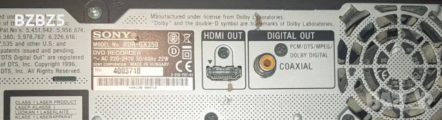 DVD Recorder RDR GX 350 (не чете дискове), снимка 4 - Друга електроника - 50406625