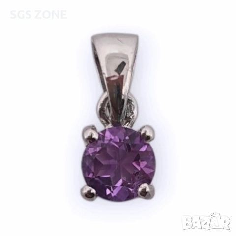 Сребърни висулки с топаз, гранат, аметист, перидот, цитрин и други естествени камъни, снимка 10 - Колиета, медальони, синджири - 52276076