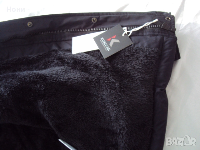 Топло зимно яке мъжко с вата тъмно дин цвят, снимка 14 - Якета - 52627156