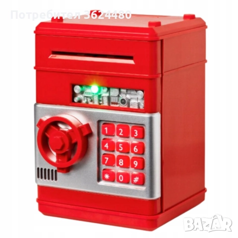 Детски сейф-касичка с електронно управление и светлинни ефекти 4355, снимка 2 - Музикални играчки - 52565086