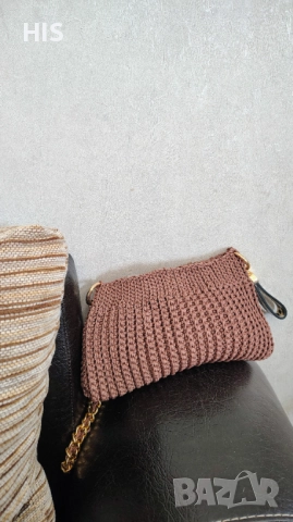 Плетени дамски чанти, ръчно направени, различни цветове и модели , снимка 15 - Чанти - 38315600
