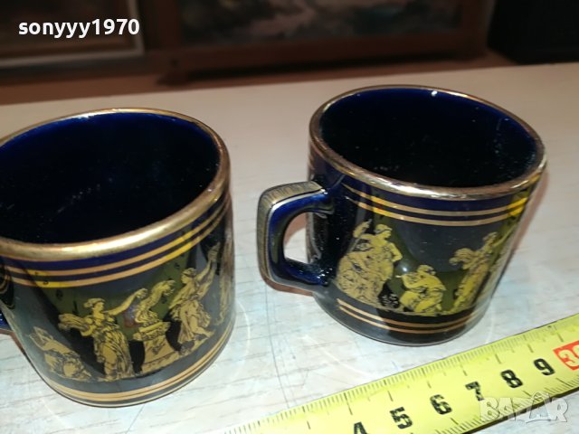 neofitou-hand made 24k gold-made in greece 4бр чашки за кафе 0206231626, снимка 4 - Колекции - 40917512