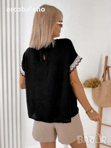 Дамска блуза с къси ръкави GENUA, 3цвята , снимка 12 - Тениски - 51022363