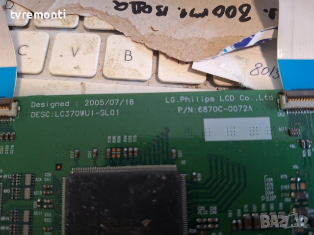 T-CON 6870C-0072A 6871L-0751B за 37-инчов телевизор LG 37LF66 с дисплей LC370WU1-SL01, снимка 2 - Части и Платки - 51427533