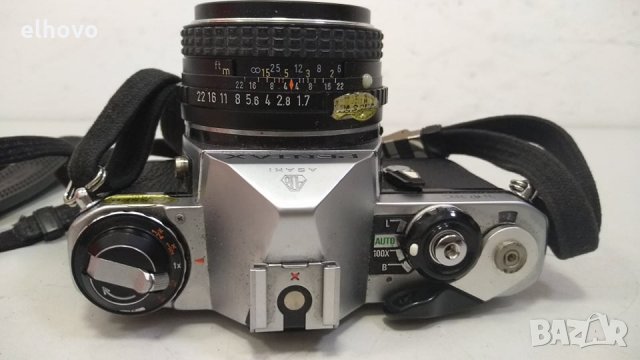 Фотоапарат Pentax ME с обектив SMC PENTAX-M 1:1.7 50mm, снимка 4 - Фотоапарати - 34533118