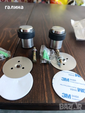 Стопери за врата от неръждаема стомана – комплект