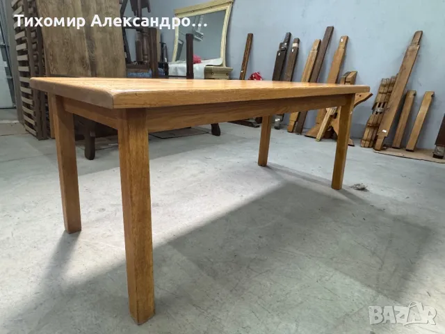 Трапезна маса от дъбов масив, снимка 4 - Маси - 49475211