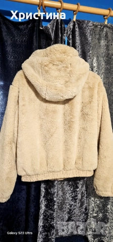 Дамско топло пухено яке, снимка 3 - Якета - 52385763