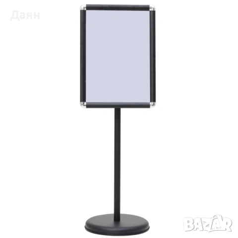 Регулируема информационна стойка Costway с алуминиева рамка и опора от неръждаема стомана, снимка 2 - Рекламни табели - 53270234