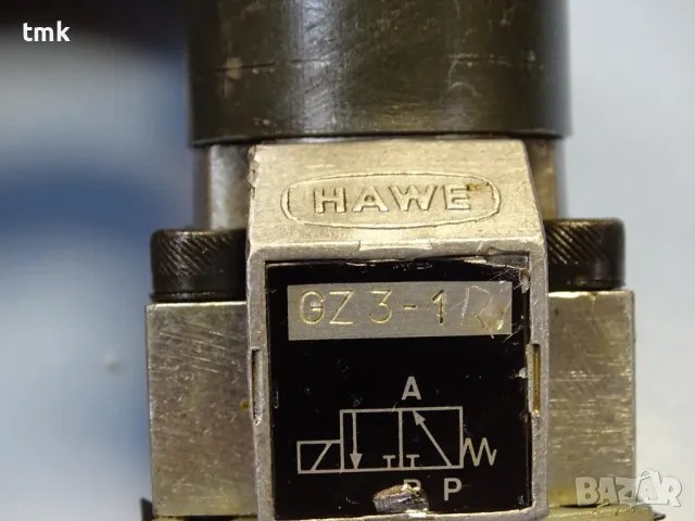 Хидравличен вентил HAWE GZ3.1 24VDC hydraulik directional valve, снимка 3 - Резервни части за машини - 48691163