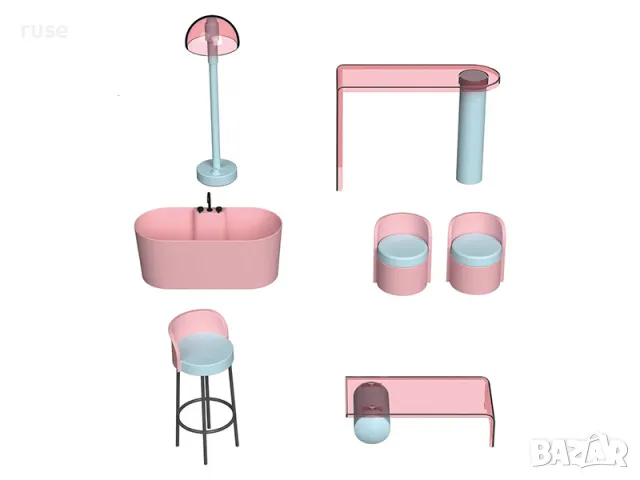 НОВИ! Дървена къща за кукли Fashion Doll с аксесоари, снимка 4 - Други - 47268044