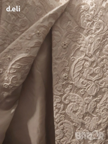 Alberta FERRETTI Original Size S Уникат в златисто, снимка 9 - Палта, манта - 52964091