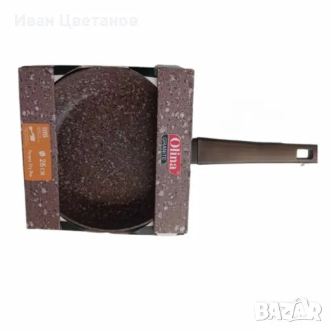 Гранитен тиган Olina – здравина и удобство в кухнята, снимка 2 - Съдове за готвене - 49395312