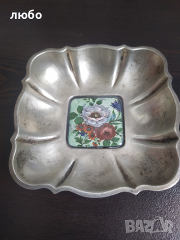 Сребърен Пепелник и Емайл-Сребро 0,925 54 гр