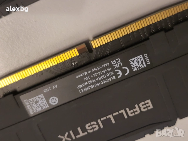 32 gb ddr4 Crucial Ballistix 3600Mhz, снимка 3 - RAM памет - 53448993