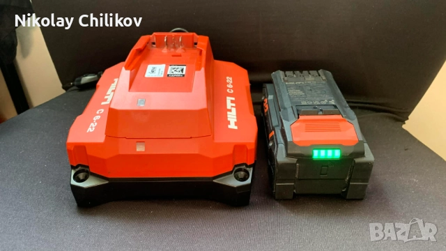 Hilti-батеря B22 и зарядно C6-22, снимка 2 - Винтоверти - 52848140