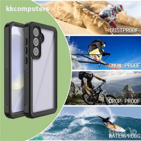 Samsung Galaxy S24 FE REDPEPPER Водоустойчив / Удароустойчив Калъф + Скрийн Протектор – Черен, IP68, снимка 2 - Калъфи, кейсове - 50736056