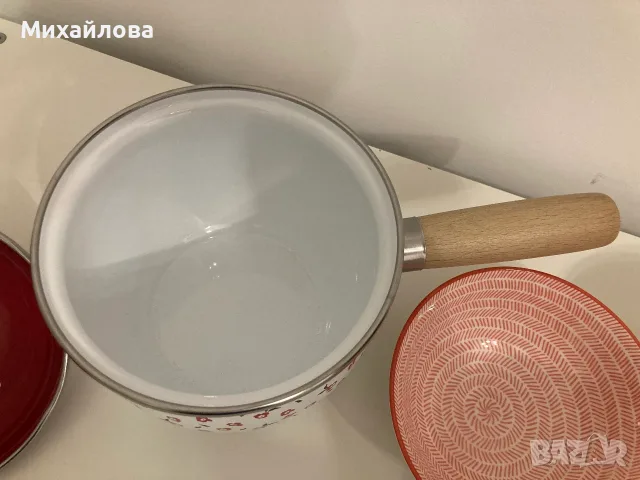 Очарователен кухненски комплект в ретро стил- тенджера с три купи, снимка 8 - Други - 56191659