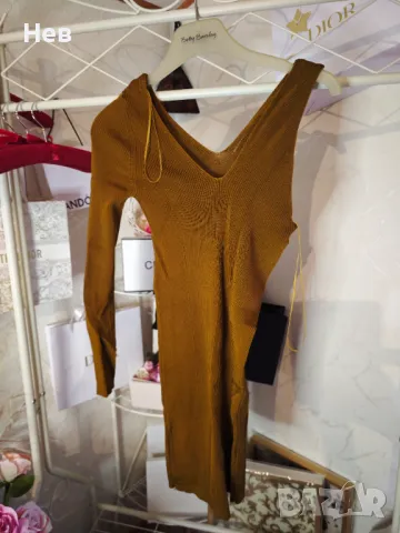Рокля с един ръкав zara, снимка 2 - Рокли - 48819639