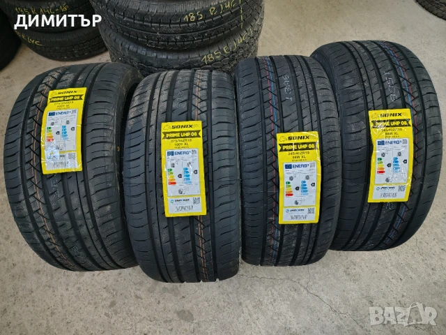 4бр.НОВИ летни гуми SONIX 275 35 19+245 40 19 DOT24 цена за брой