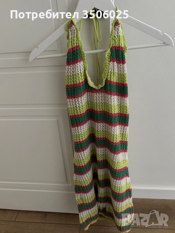 Продавам плетено шарена рокля , снимка 2 - Рокли - 51799532