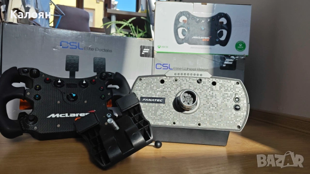 Fanatec CSL Elite база и педали с волан Mclaren GT3