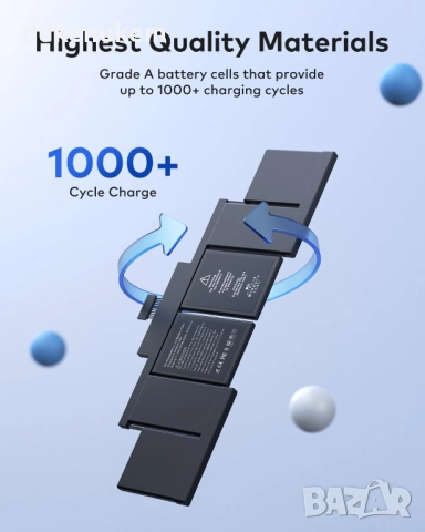 Резервна батерия за MacBook Pro 15" Retina A1398 , снимка 4 - Батерии за лаптопи - 51690304