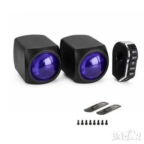 Комплект Bluetooth тонколони за мотор с LED осветление, снимка 3 - Аксесоари и консумативи - 55866221