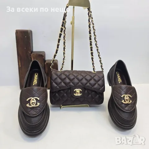 Chanel Луксозна Дамска Чанта С Капитониран Дизайн И Златна Верижка - Различни Цветове Код SEM-951