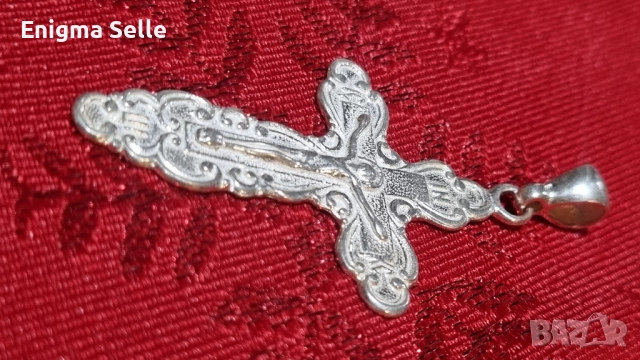 Сребърен кръст 925 , снимка 3 - Колиета, медальони, синджири - 52841938