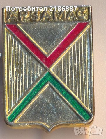 Значка ГЕРАЛЬДИКА ГЕРБЫ ГЕРБ ГОРОДА АРЗАМАС, снимка 1