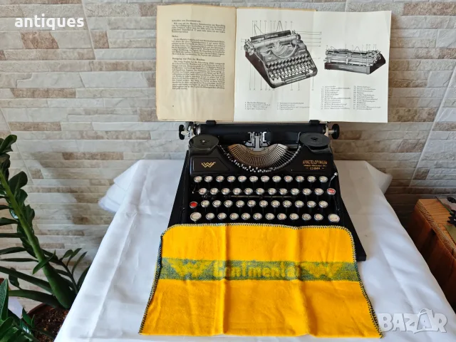Стара пишеща машина Continental WW - Made in Germany - 1930 год. - Антика, снимка 12 - Антикварни и старинни предмети - 55886805
