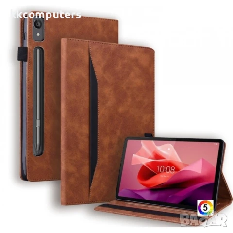 Lenovo Tab P12 12.7 Удароустойчив Кожен Калъф и Протектор, снимка 5 - Калъфи, кейсове - 50783932