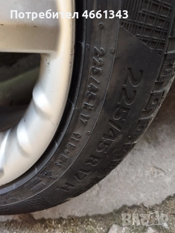 Джанти 17 за мерцедес с зимни гуми, снимка 9 - Гуми и джанти - 52860143