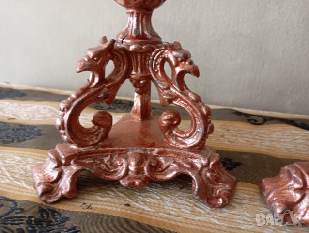 Комплект барокови свещници, снимка 2 - Други ценни предмети - 51221230