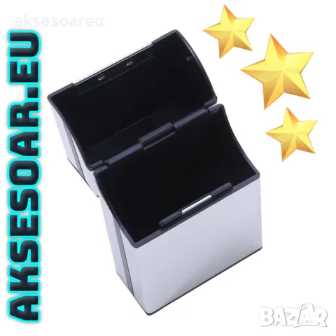 Качествена кутия за стандартни цигари калъф от алуминиева сплав Джобна кутия за пушачи за Подарък, снимка 9 - Табакери - 50223663