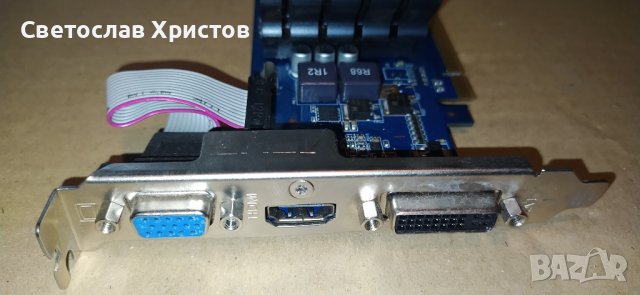 Продавам видео карта nVidia Asus 210-SL-TC1GD3-L - GT210 64bit 512MB DDR3  HDMI DVI VGA LP PCI-E, снимка 4 - Видеокарти - 41019876