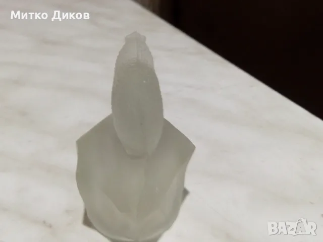 Кристално мече ново  със сърце ново 42х35 мм и стъклено масивно 63х58х42мм и кристално мече ключодр., снимка 8 - Декорация за дома - 53526470