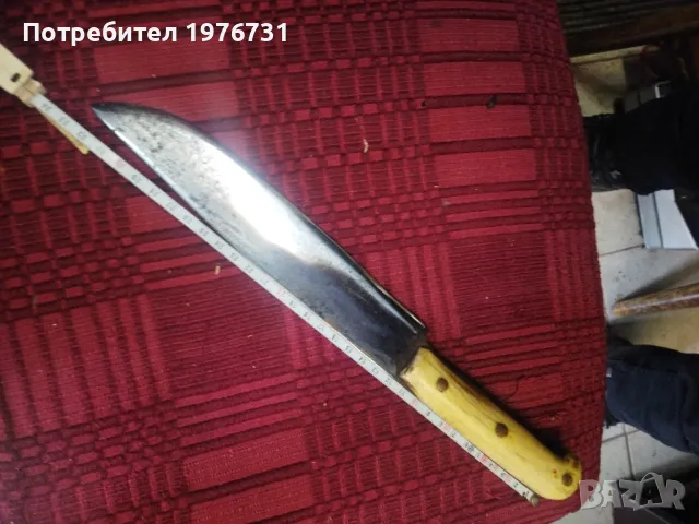 Стар овчарски нож с кокалени чирени , снимка 2 - Ножове - 49295933