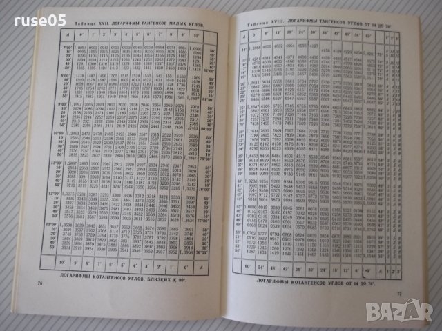 Книга "Четырехзначные математические таблицы-В.Брадис"-96стр, снимка 7 - Учебници, учебни тетрадки - 40696124