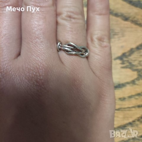 Сребърен пръстен (158), снимка 4 - Пръстени - 40940372
