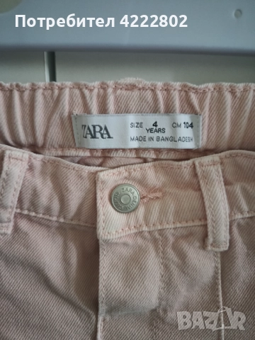 Детска дънкова пола Zara, снимка 4 - Детски рокли и поли - 51701956