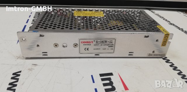 Захранващ блок power supply  12V/145W S-145-12, снимка 3 - Друга електроника - 42310877