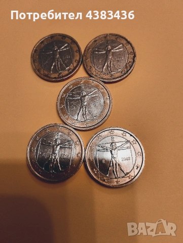 монети от 1 евро, снимка 2 - Нумизматика и бонистика - 53206335